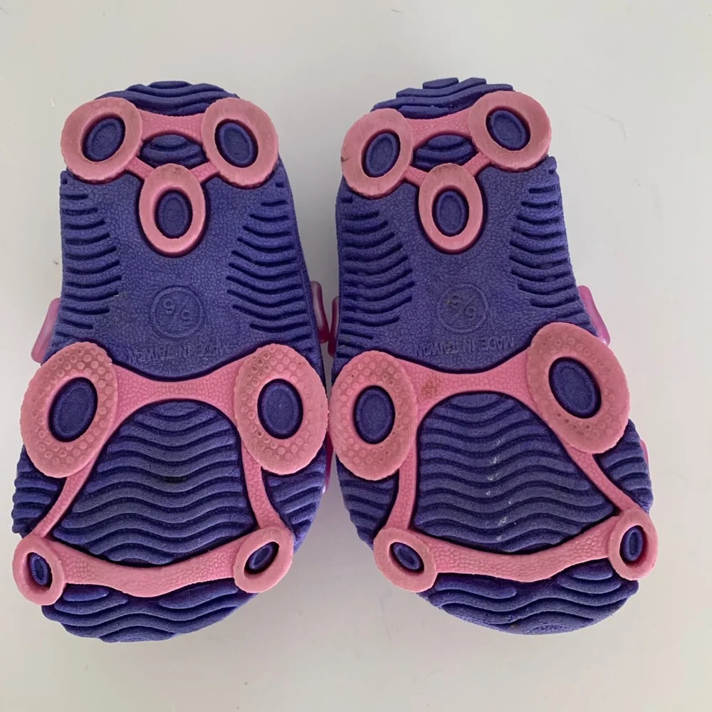 Keds Kids Water Shoes Sandals Baby Girls Size 5/6 Purple Pink Adjustable Straps
